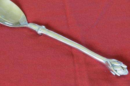pewter serving spoon protea
