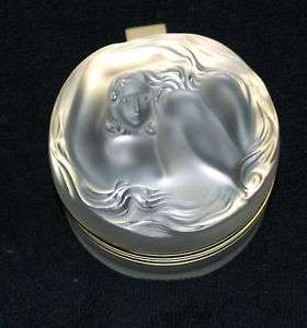Lalique Daphne Frosted Crystal Dresser Box