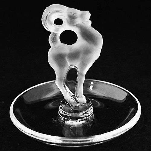 Lalique Ram Pin Tray