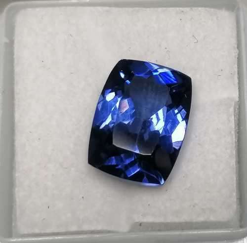 10.87 Ct - Certified Tanzanite  - 13.76x10.18 mm - Natural 100% GENUINE