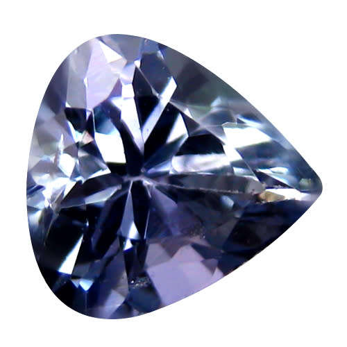 0.87ct Exquisite Pear Cut Natural Bluish Violet Tanzanite