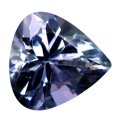 0.87ct Exquisite Pear Cut Natural Bluish Violet Tanzanite