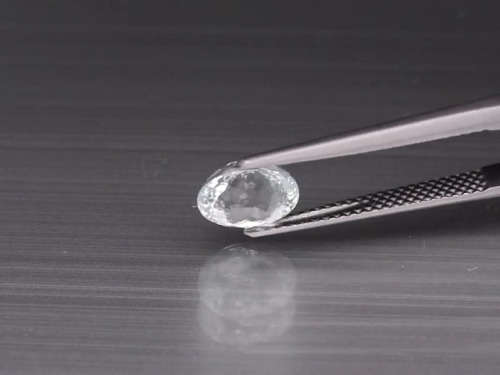 1.41ct -Certified- Oval Natural Unheated Blue Aquamarine