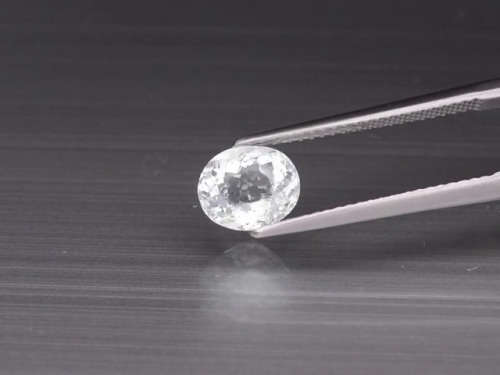 1.41ct -Certified- Oval Natural Unheated Blue Aquamarine