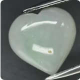 -7.65ct *Certified* Heart Cabochon Natural Untreated Jade