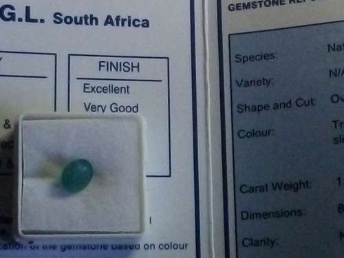 **CERTIFIED EGL-SA**1.79Ct Natural Grandidierite *RARE*