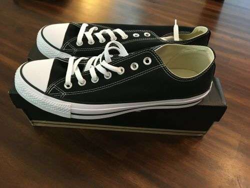 Converse All Star Low Tops Black OX Mens Womens Sneakers Tennis Shoes M9166