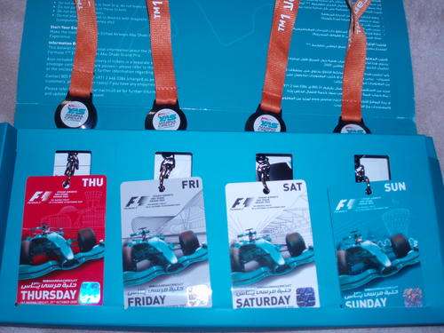 F1 Abu Dhabi 4 Day Premier Collectable Tickets - Only one more left !!!!!!