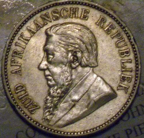 1892 ZAR CROWN (5/-) DOUBLE Shaft (DS) ALMOST UNC +++++++GRADING OPORTUNITY++++BRILLIANT A MUST HAVE