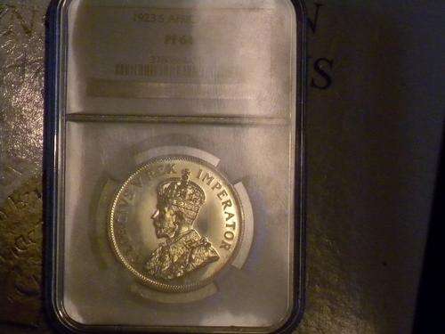 3RD FINEST ** PROOF 64 ** 1923 UNION 2 1/2 SHILLING ** PF64 -- ABSOLUTE MIRROR