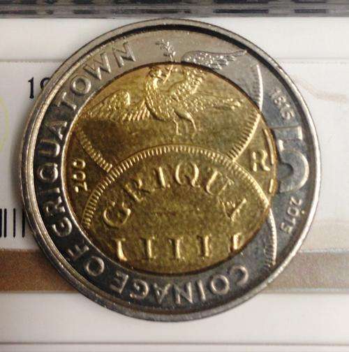 4X AVAILABLE 2015 GRIQUA TOWN COMMEMORATIVE R5 COIN MINT STATE CONDITION