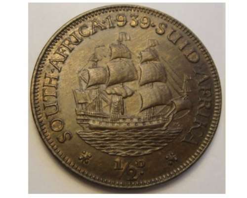 1939 Half penny Mint State only 14 coins graded MSBN.  Rare