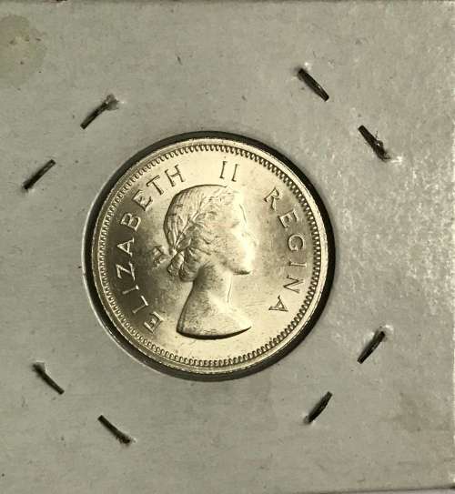 1955 union one shilling brilliant uncirculated