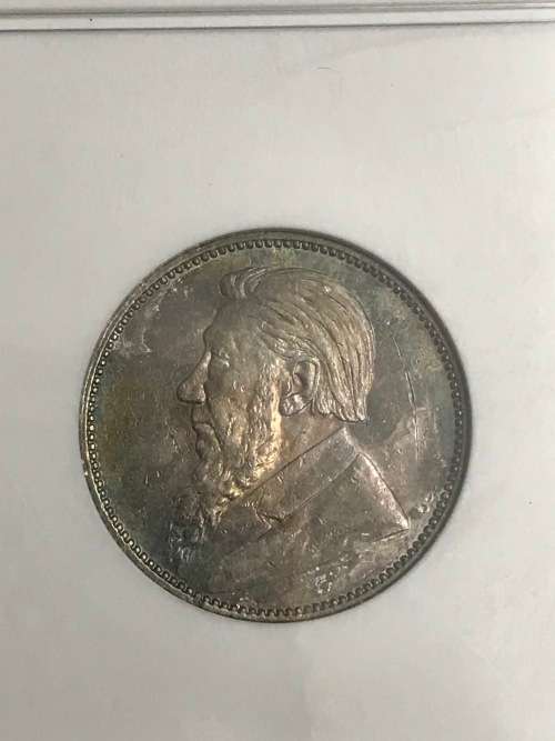 1894 ZAR One Shilling NGC graded AU55