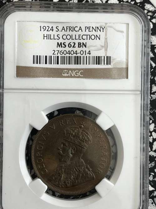 1924 Union One Penny NGC MS62 - Rare Coin