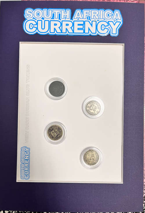 DURBAN / NATAL CLUB - 1860 TOKEN SET - EXTREMELY RARE (HARD TO GET THIS SET)