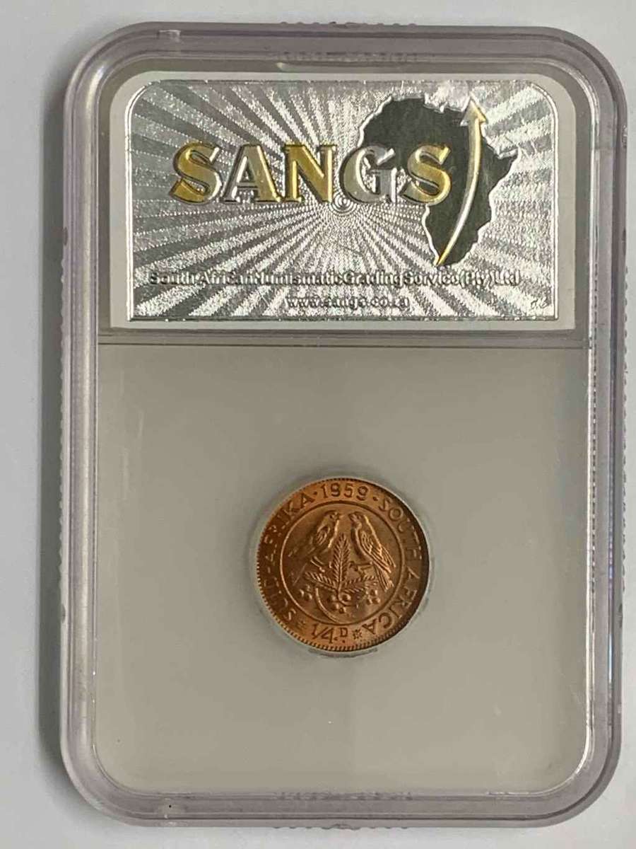 1959 1/4   (QUATER PENNY) - SANGS GRADED  MS62 RD