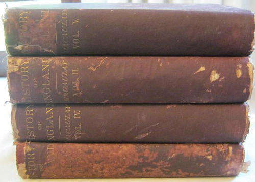 R1.00   1883 FOUR VOL. OF THE HISTORY OF ENGLAND, THOMAS BABINGTON MACAULAY.