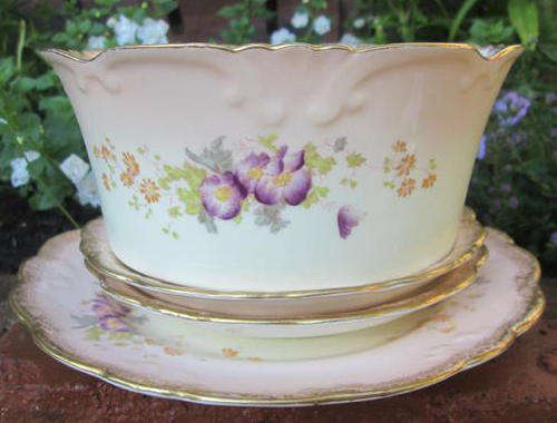 SELECTION OF HANDPAINTED ANTIQUE PORCELAIN MADE BY COLLINGWOOD ENGLAND, PERFECT CONDITION.