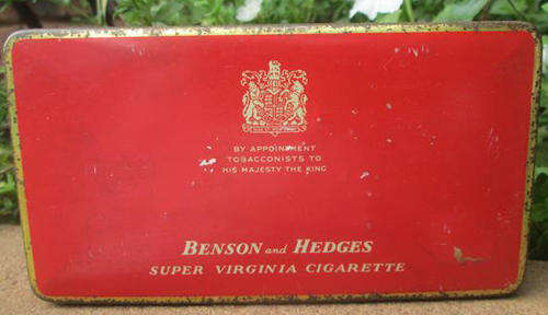VINTAGE BENSON AND HEDGES CIGARETTE TIN