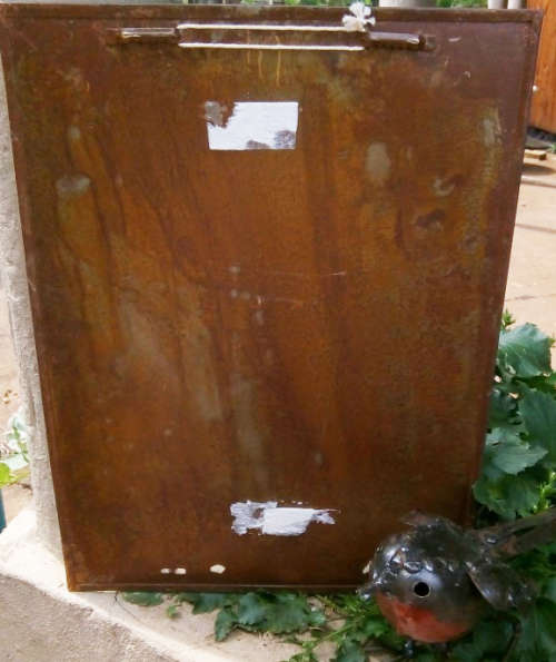 VINTAGE, HEAVY QUALITY METAL, BOTANICAL PICTURE OF A FIG , MADE TO LOOK OLD....GREAT CONDITION.