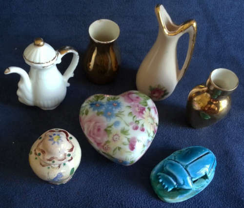 7 X VINTAGE PRINTERS TRAY MINIATURES