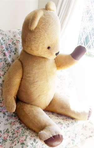 OLD, HUGE 112cm  ALMOST ANTIQUE TEDDY, LOOKS LIKE AN ARK BEAR MADE IN SOUTH AFRICA, MOVING JOINTS