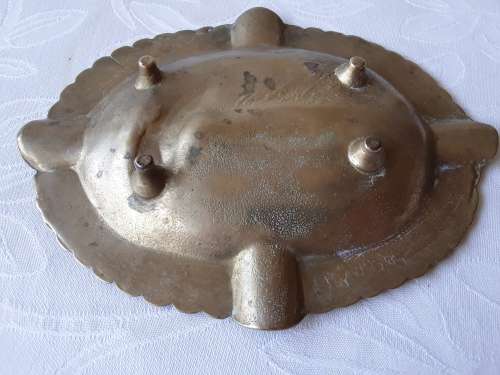 SOLID, WELL MADE, QUALITY BRASS DISH, PHEASANT BIRD DESIGN.