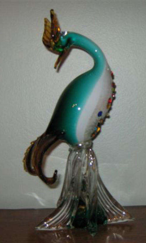 ABSOLUTLY BEAUTIFUL !!!!  GRAND MURANO GLASS, BIRD OF FANTASIA