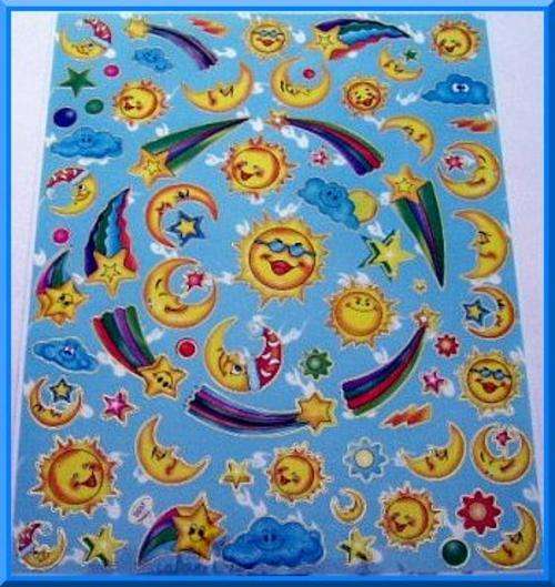Stars, Sun and Moon Stickers