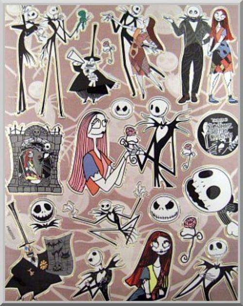 Tim Burtons Nightmare before Christmas Stickers