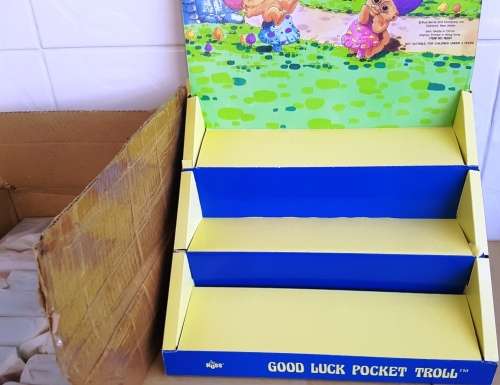 VINTAGE 1980'S RUSS TROLLS X 25 WITH DISPLAY STAND