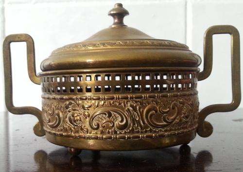 BRASS HOLDER FROM EARLY 1900'S