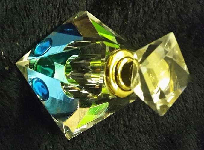 STUNNING RAINBOW CRYSTAL PERFUME BOTTLE