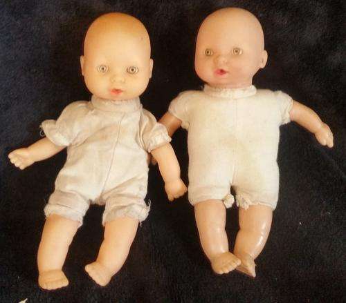 2 X VINTAGE 16CM DOLLS MADE BY H.K. CITY TOYS HONG KONG