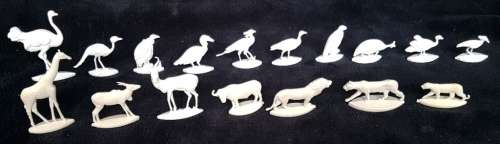 Vintage 10 Fanta Birds and 7 Coca Cola Animals