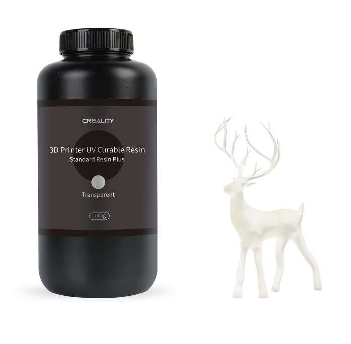 Creality 3D Printer UV Curable Standard Resin Plus - Transparent