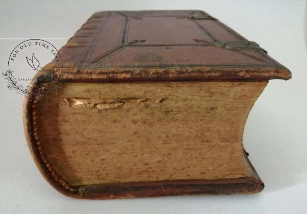 Rare Antique  1884 Dutch Bible there is age related wear but no missing pages 16cm x 23.5cm x 9.4cm