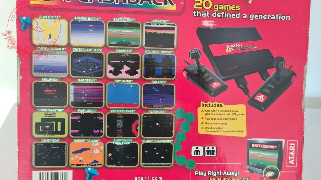 Atari Flashback Classic Video Game Console Mini - 2 controllers