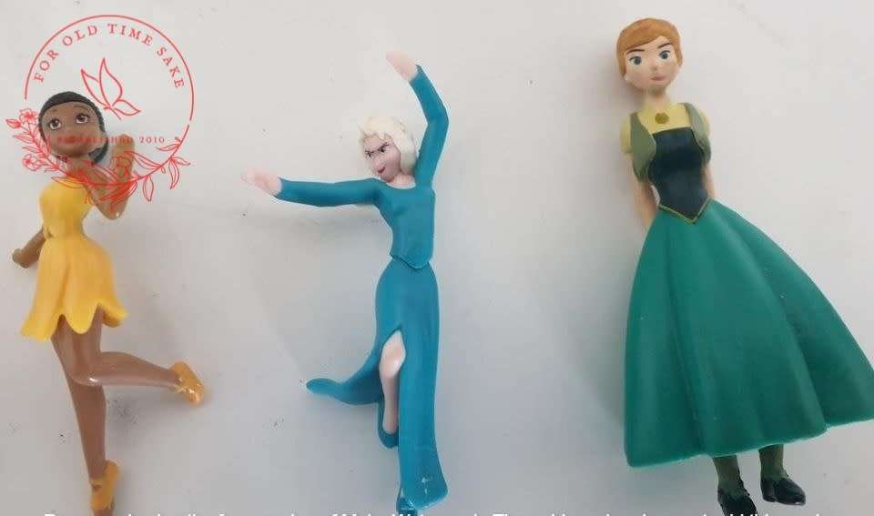 Assorted Disney Mini dolls tallest one is 9cm