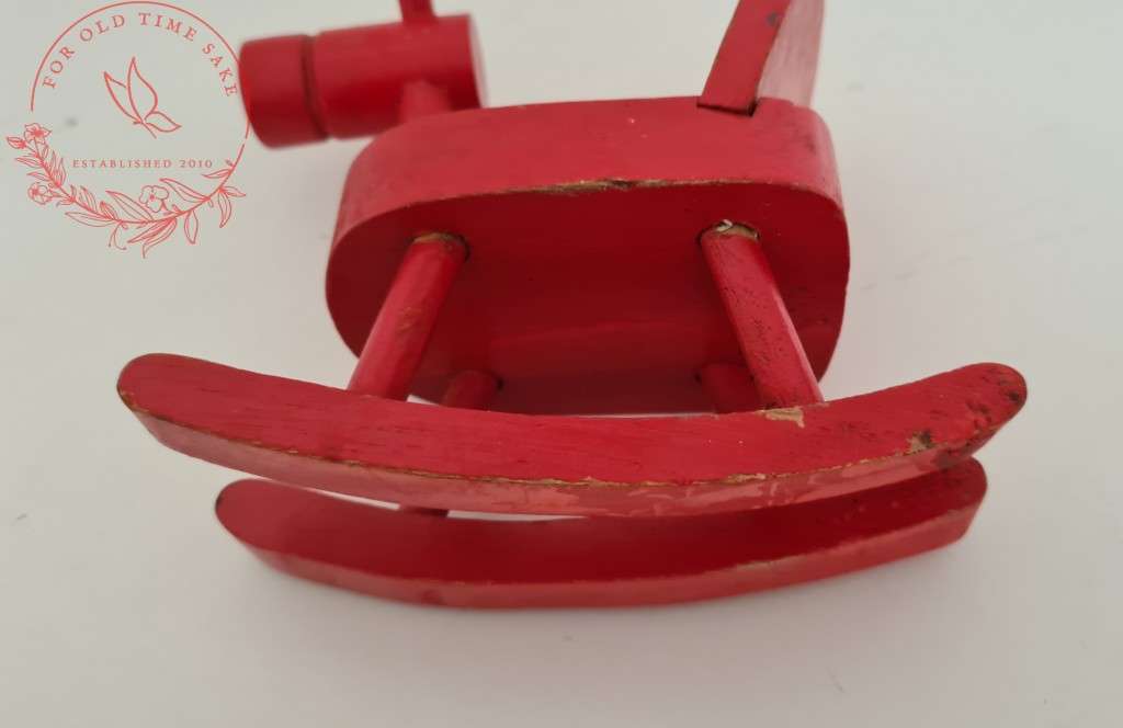 +-15cm Vintage Wooden Manicchio Rocking Horse