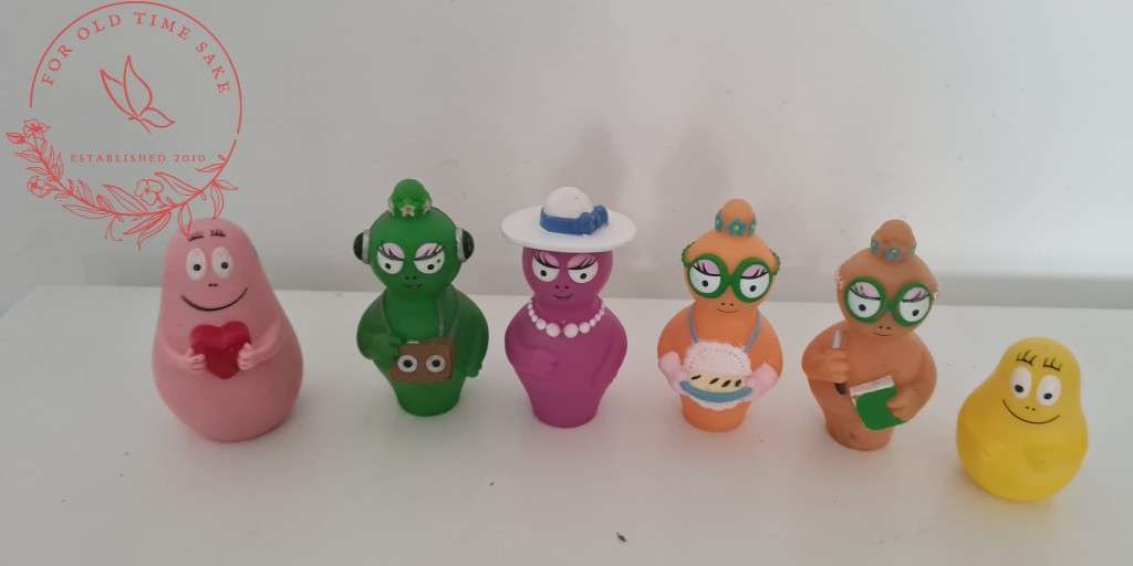 Vintage Bbarbapapa mini figures, see photos size and condition