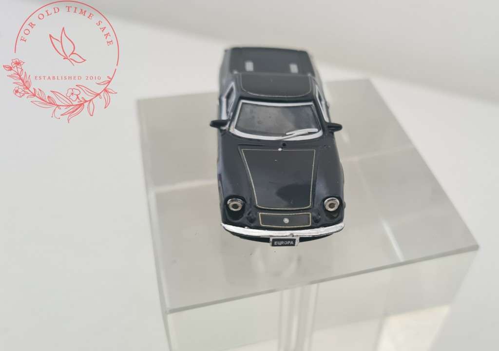 Vintage Die Cast Hongwell Lotus Europa 1975 black +-6cm long