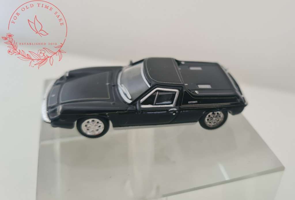 Vintage Die Cast Hongwell Lotus Europa 1975 black +-6cm long