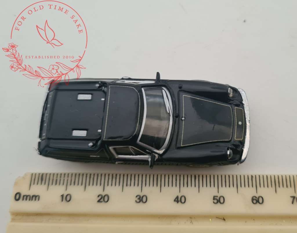 Vintage Die Cast Hongwell Lotus Europa 1975 black +-6cm long