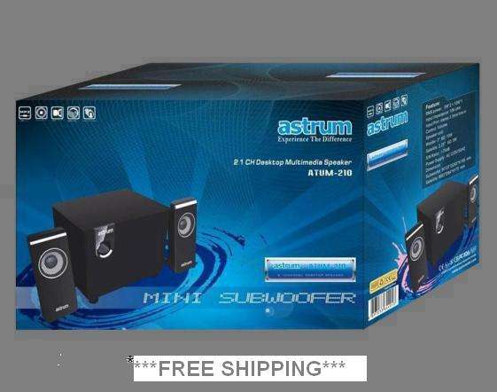 ASTRUM SPEAKERS 2.1CH WITH 4" SUB***FREE SHIPPING***