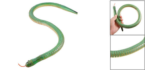 LIFELIKE WOODEN SNAKE TOYS