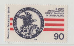 GERMANY WEST BERLIN 1978 7TH ANNIV OF US CHAMBER OF COMMERCE IN GERMANY 90pf LMM.SG B546