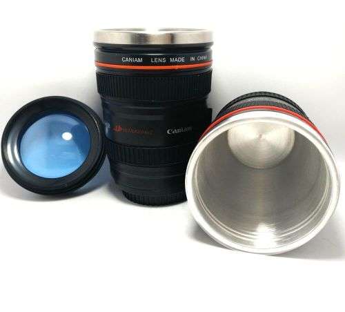 Self Stirring Camera Lens Cup