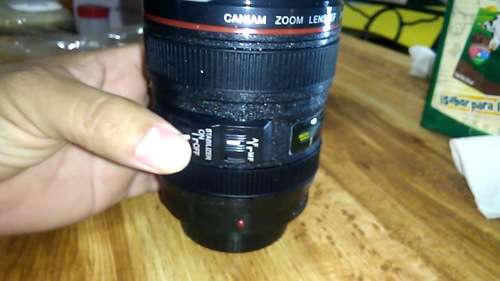 Self Stirring Camera Lens Cup